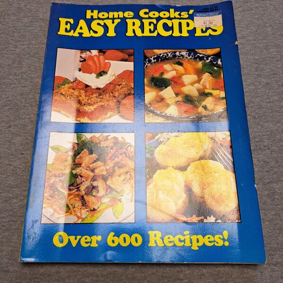 Other - HOME COOKS' EASY RECIPES MAGAZINE COOKBOOK 127 PAGES OVER 600 RECIPES VINTAGE